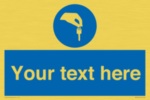 Custom Mandatory Keys Sign